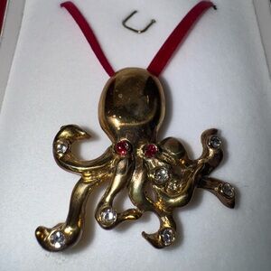 2007 Krewe of Proteus Octopus Pin Brooch Ornament Adler w/Box Mardi Gras
